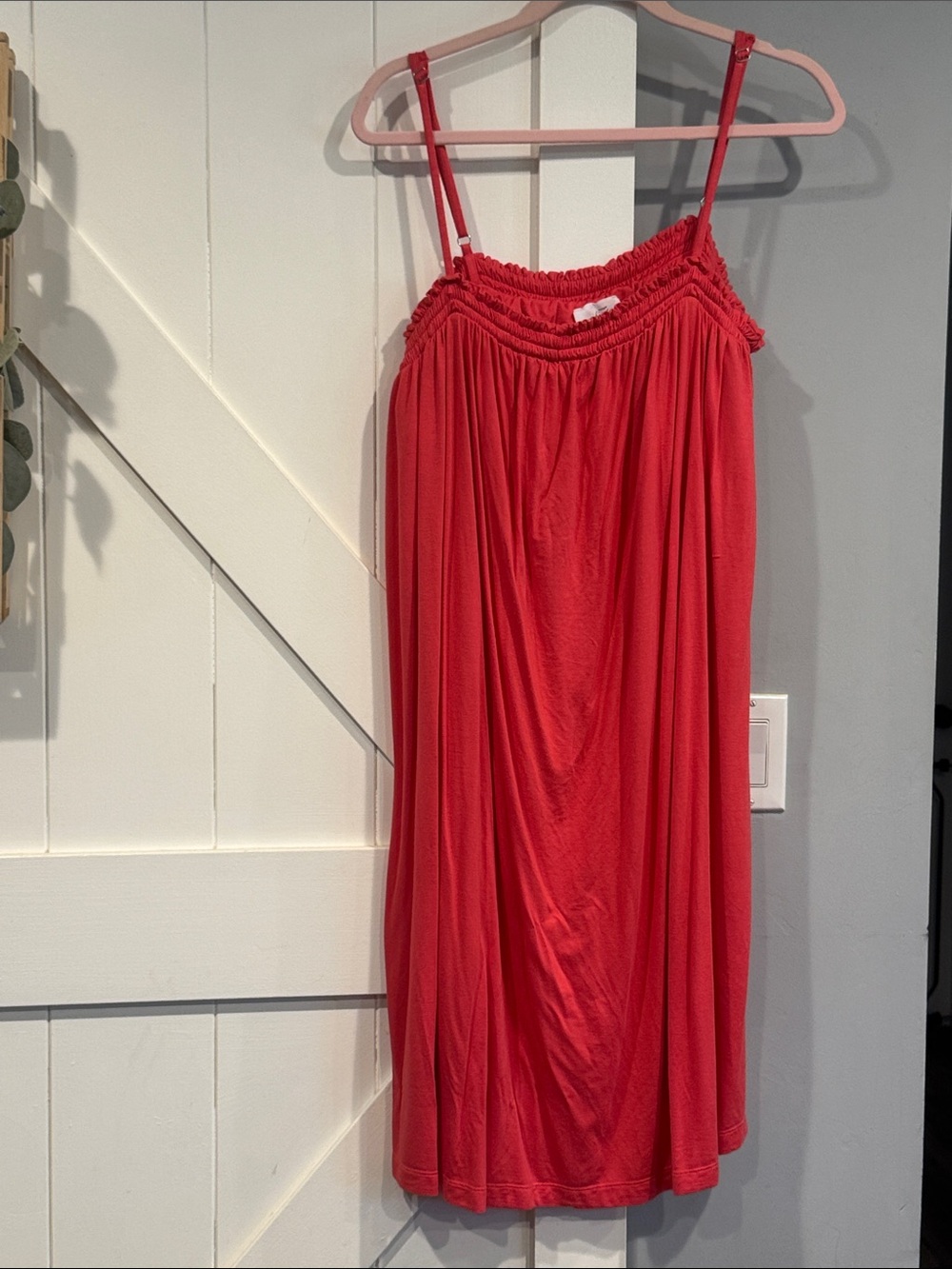 Soma size XL w/built in bra coral Spaghetti-Strap Sleep Chemise